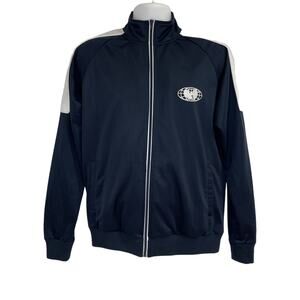 Wu Tang Embroidered Track Jacket Men's Small Wu Wear 1995 VINTAGE Blue Flawed